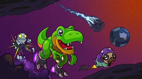 JumpJet Rex: Un Viaje Astronómico con un Lagarto Rebelde!